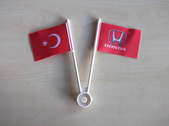VANTUZLU CAM SÜSÜ FLAMA AY YILDIZ- HONDA FLAMA 2Lİ - AYYILDIZ TÜRK BAYRAĞI, BAYRAK CAM SÜSÜ ürün görseli 1