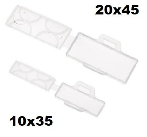 Kablo Bağı Etiket Taşıyıcı 20x45 + Kablo Bağı - 100 Adet ürün görseli 1