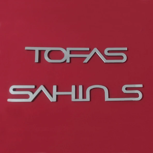 Tofaş Şahin S & Tofaş Bagaj Yazısı Yeni Model ürün görseli 1