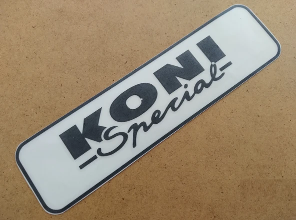 KONİ SPECİAL STİCKER 17x4,5cm SPORT YAZI, KONİ SPECİAL YAZISI, KONİ SPECİAL ETİKETİ ÇIKARTMASI ürün görseli 1