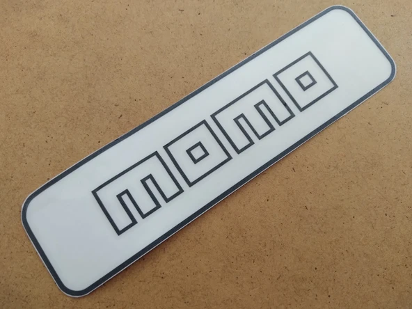 MOMO STİCKER 17x4,5cm SPORT YAZI, MOMO YAZISI, MOMO ETİKETİ, MOMO ÇIKARTMASI ürün görseli 1