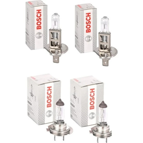Bosch Fiat 500 L Uzun Kısa Far Ampul Takımı H1-H7 2012-2020 ürün görseli 1