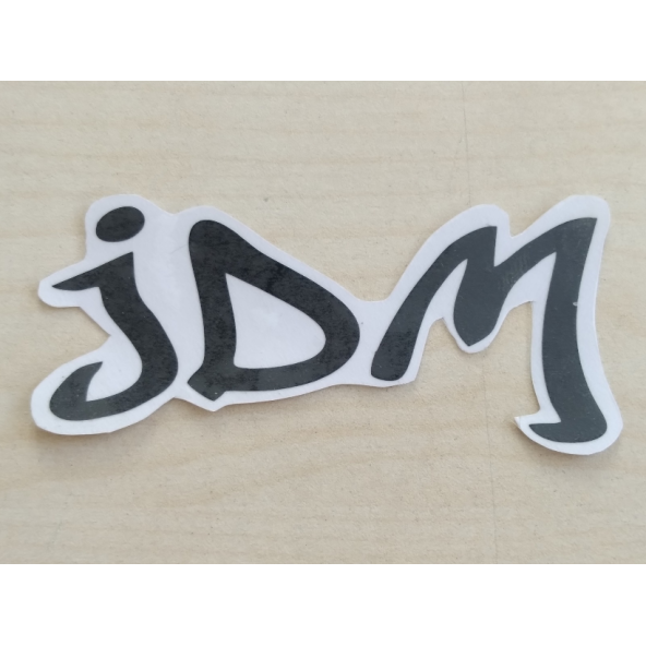 JDM STİCKER 7x2,5cm JDM YAZISI - JDM LOGOSU - JDM ETİKETİ - JDM ÇIKARTMASI ürün görseli 1