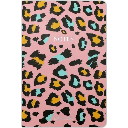 Ela's Paper Leopar Notes Çizgili Defter Pembe ürün görseli 1