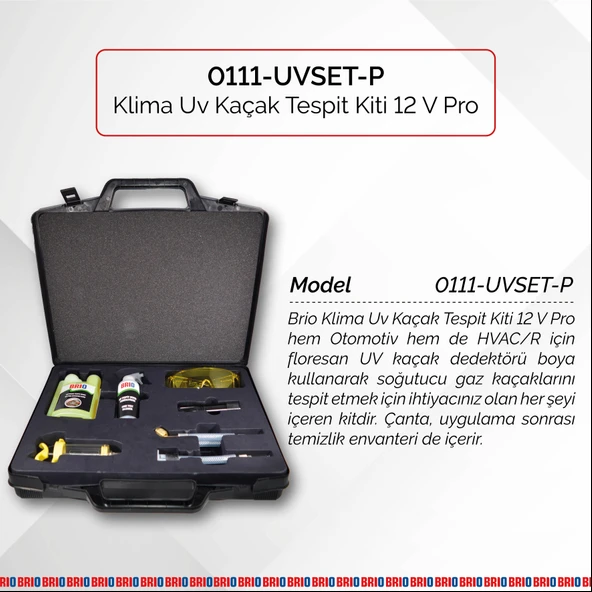 Brio Klima Uv Kaçak Tespit Kiti 12 V Pro - Resim 3