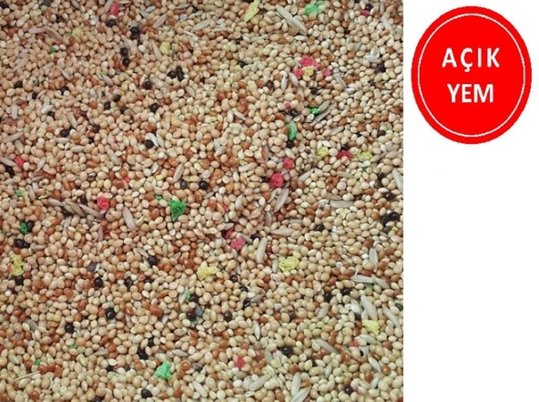 Ares Karışık Renkli Muhabbet Kuş Yemi 1 Kg AÇIK ürün görseli 1