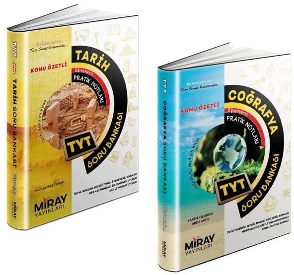 Miray 2024 Tyt Tarih + Coğrafya Soru Bankası Seti 2 Kitap ürün görseli 1