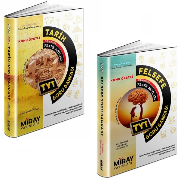 Miray 2024 Tyt Tarih + Felsefe Soru Bankası Seti 2 Kitap ürün görseli 1