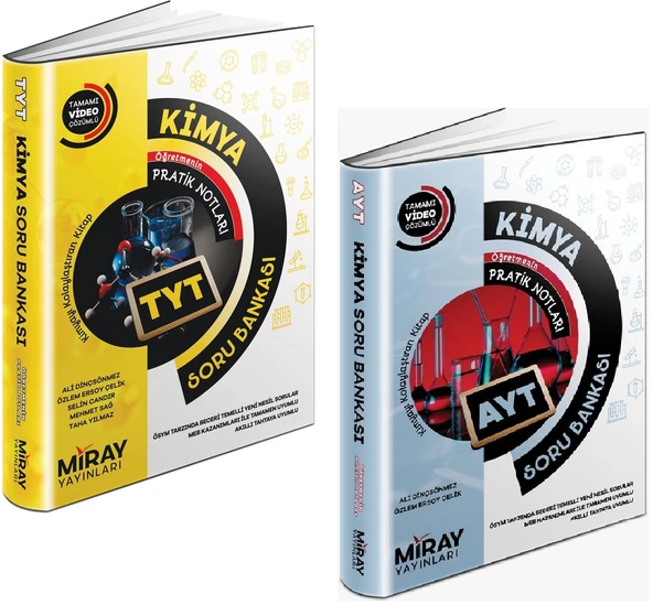 Miray 2024 Tyt Ayt Kimya Soru Bankası Seti 2 Kitap ürün görseli 1