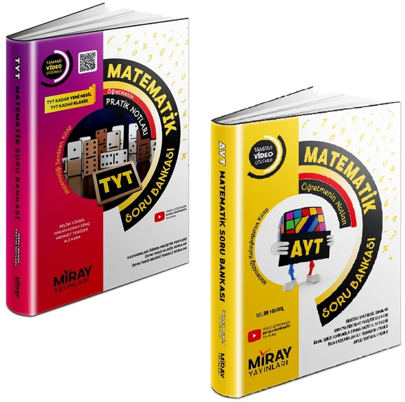 Miray 2024 Tyt Ayt Matematik Soru Bankası Seti 2 Kitap ürün görseli 1