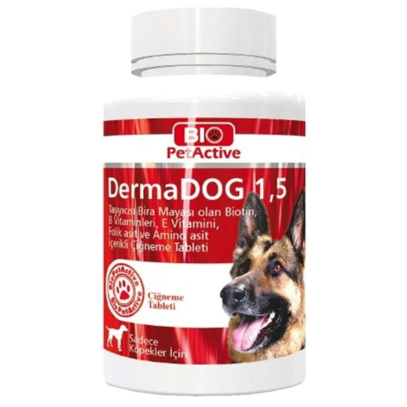 Bio Pet Active Dermadog Köpek Sarimsakli Maya Tableti 100 Adet ürün görseli 1