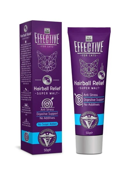 Effective Hairball Relief Super Kedi Tüy Yumak Engelleyici Malt 100gr ürün görseli 1