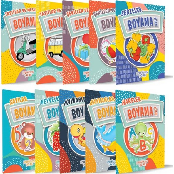 Boyama Kitapları (10 Kitap Takım) - Bilgenur Çorlu ürün görseli 1