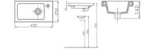 Alvit 25x45 Tezgah Üstü Lavabo - Resim 2