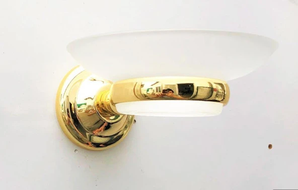 Lider dicle Gold Banyo Aksesuarı,Sarı Altın Renk Sabunluk ürün görseli 1