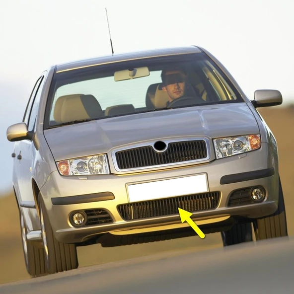 Skoda Fabia MK1 2005-2008 Ön Tampon Orta Izgarası 6Y0853677D ürün görseli 1