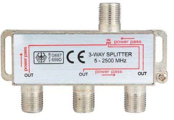 3lü 2500 Mhz. Anten Splitter - Resim 2