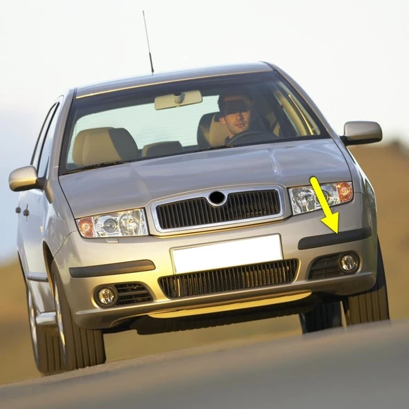 Skoda Fabia 1 2005-2008 Ön Tampon Sol Köşe Bandı Çıtası 6Y0807717B ürün görseli 1