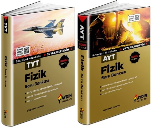 Aydın 2024 Tyt Ayt Fizik Konu Özetli Soru Bankası Seti 2 Kitap ürün görseli 1