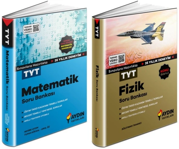 Aydın 2024 Tyt Matematik + Fizik Soru Seti 2 Kitap ürün görseli 1