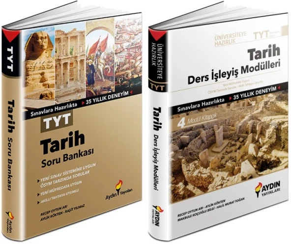 Aydın 2024 Tyt Tarih Soru + Ders İşleyiş Seti 2 Kitap ürün görseli 1