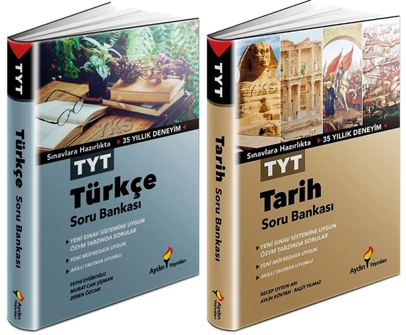 Aydın 2024 Tyt Türkçe + Tarih Soru Seti 2 Kitap ürün görseli 1