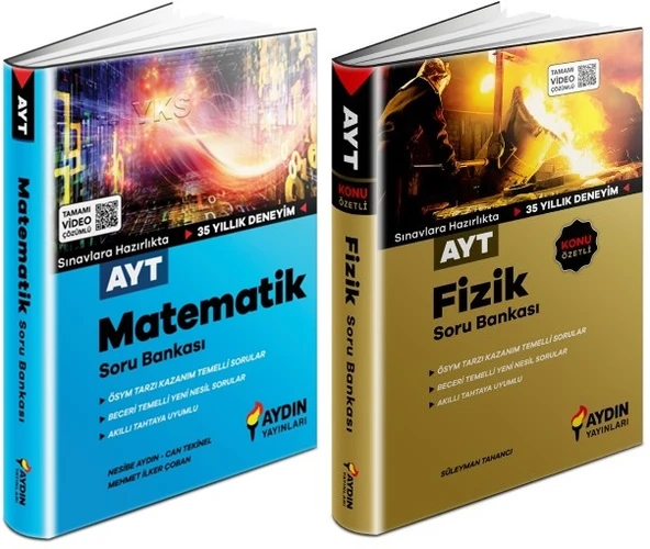 Aydın 2024 Ayt Matematik + Fizik Soru Seti 2 Kitap ürün görseli 1