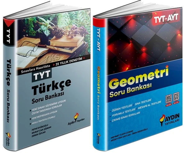 Aydın 2024 Tyt Türkçe + Geometri Soru Seti 2 Kitap ürün görseli 1