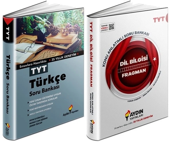 Aydın 2024 Tyt Türkçe + Dil Bilgisi Soru Seti 2 Kitap ürün görseli 1