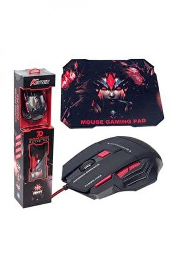 Hello HL-39 Kablolu Oyuncu Mouse + Mouse Pad - Resim 2