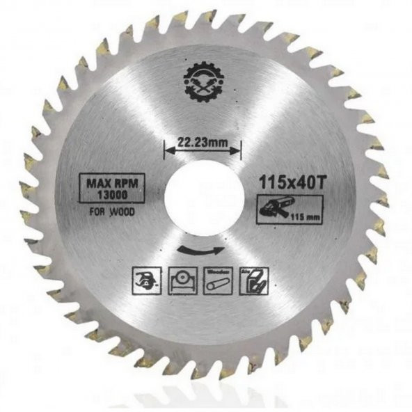 Ahşap Kesme Sunta Testeresi 115 Mm 40 Diş Elmas Daire Testere Bıçağı Ahşap Kesme Testere Flex Tester ürün görseli 1
