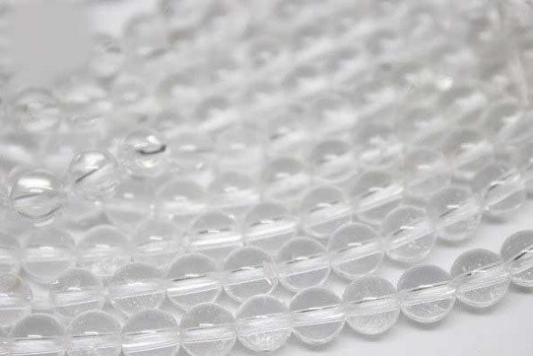 Kristal Kuvars Taşı 6mm/5 adet - Resim 2