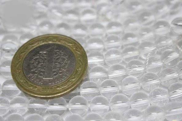 Kristal Kuvars Taşı 6mm/5 adet - Resim 3
