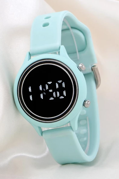 Unisex Tuşlu Led Takvimli Silikon Kadın Kol Saati - Silikon Bileklik Saat ST-304167 ürün görseli 1