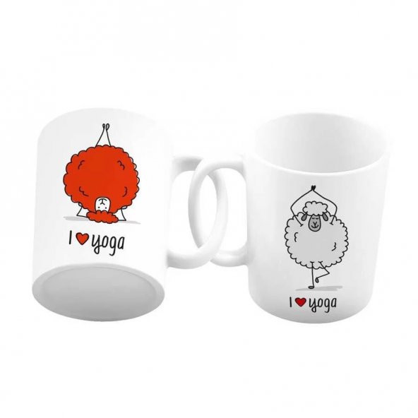 I Love Yoga Kuzu Kupa Bardak ürün görseli 1