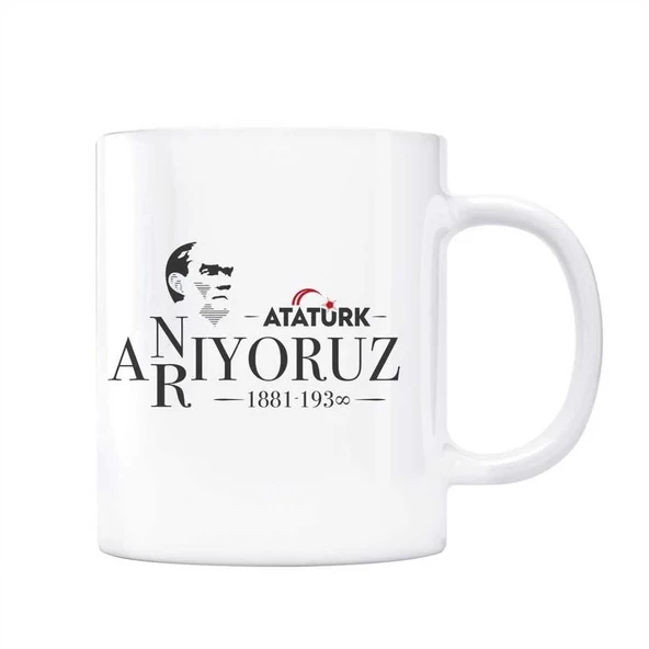 Atatürk Kupa Bardak - Anıyoruz & Arıyoruz ürün görseli 1