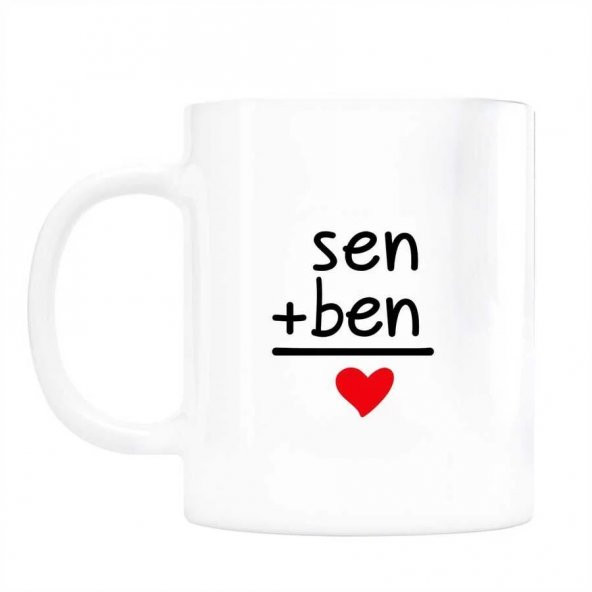 Sen Ben Aşk Kupa Bardak - Resim 2