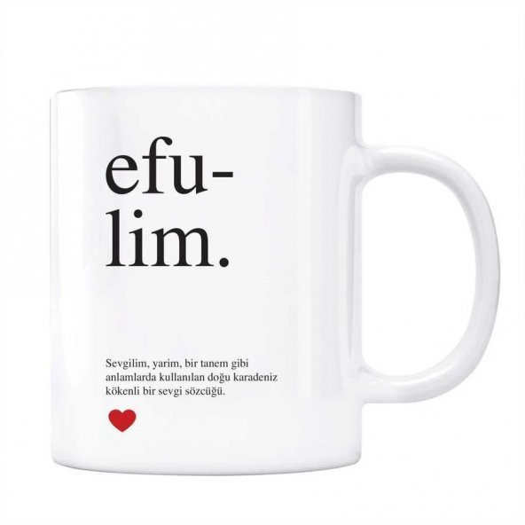 Efulim Kupa Efulim Kelime Anlamı Kupa ürün görseli 1