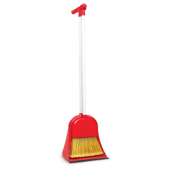 Omnisoft FLR F077 Mega Hazneli Süpürgeli Faraş Takımı Kırmızı ürün görseli 1