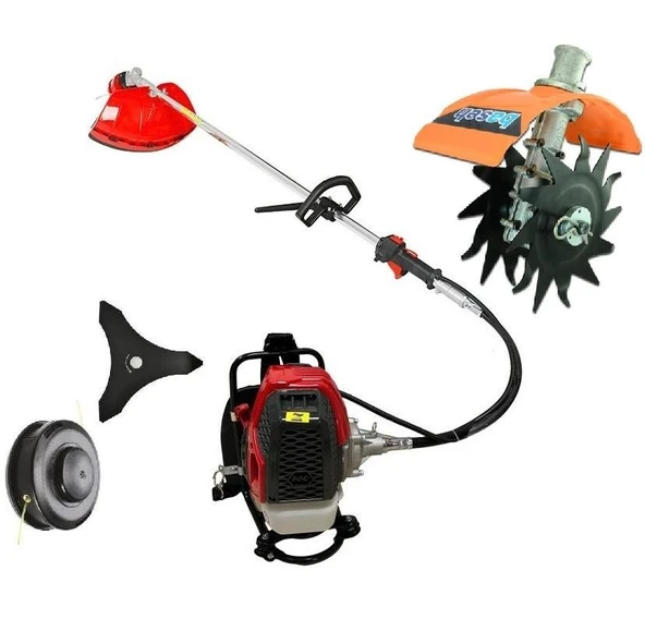 Gardenpro 520D Benzin Motorlu Tırpan + Baseh Çapalama Aparatı ürün görseli 1