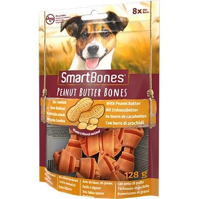 Smart Bones Fıstık Ezmeli Mini Köpek Ödül 128 Gr ürün görseli 1