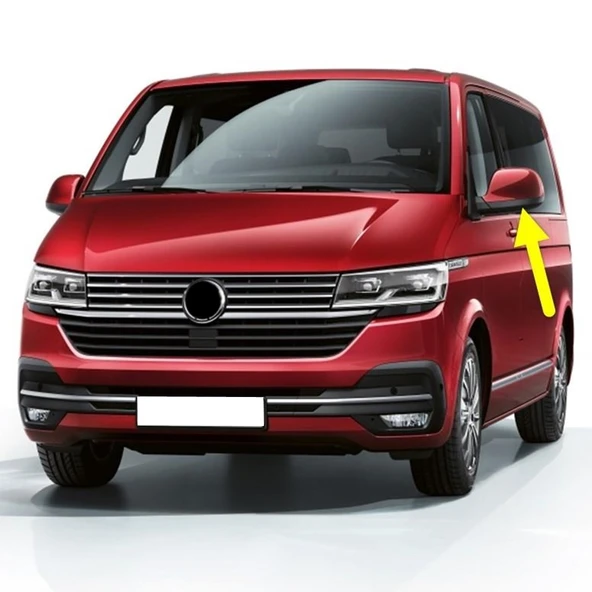VW Transporter 2020-22 Sol Dış Dikiz Ayna Alt Kapağı Siyah 7E1857603B ürün görseli 1