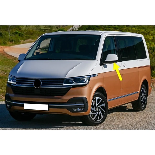 VW Caravelle 2020-2022 Sol Dış Dikiz Ayna Alt Kapağı Siyah 7E1857603B ürün görseli 1