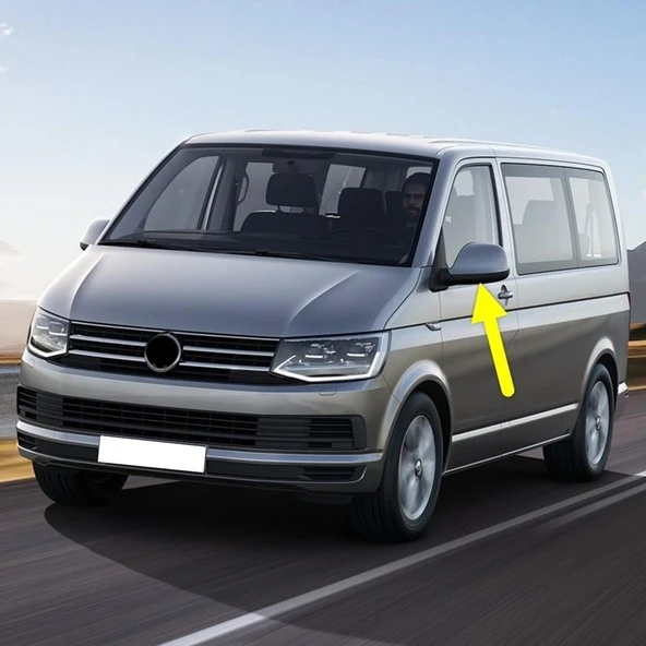 VW Caravelle 2015-2019 Sol Dış Dikiz Ayna Alt Kapağı Siyah 7E1857603B ürün görseli 1