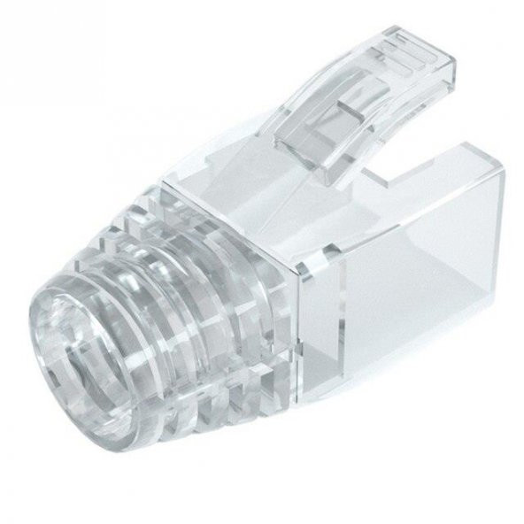PrimeX PX-CAT7100 Şeffaf Cat7 RJ45 Koruma Kılıfı CAT7 Cover 100 Adet ürün görseli 1