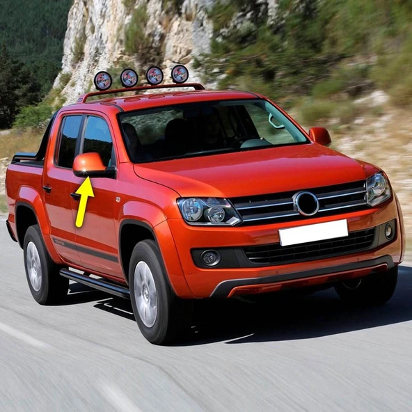 VW Amarok 2010-2022 Sağ Dikiz Ayna Alt Plastik Kapağı Siyah 2H0857604D ürün görseli 1