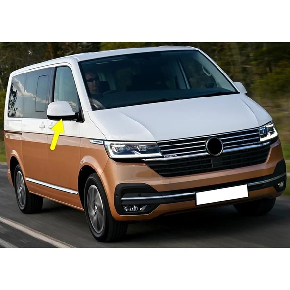 VW Caravelle 2020-2022 Sağ Yan Dış Ayna Alt Kapağı Siyah 7E1857604B ürün görseli 1