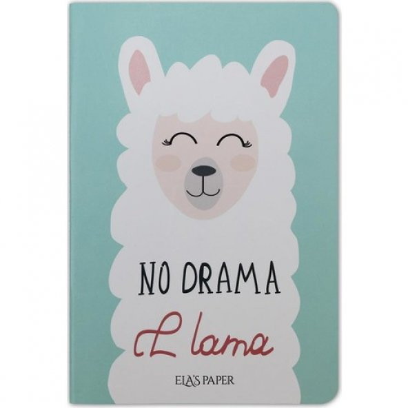 Ela's Paper Lama Çizgisiz Defter Mavi ürün görseli 1