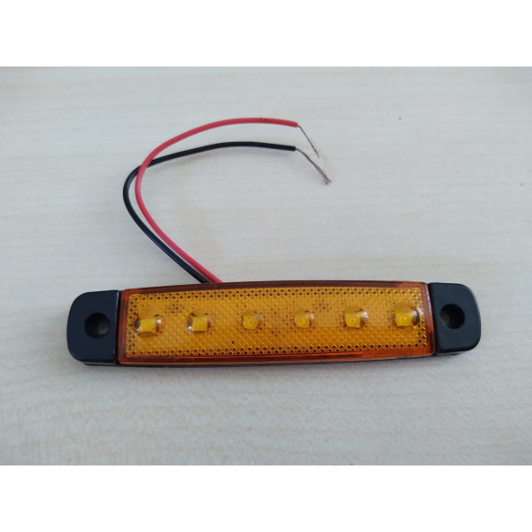 PARMAK LED LAMBA (SARI) (1adet Fiyatı) 12V 6 LEDLİ, LED LAMBA, DEKOR LEDİ ürün görseli 1