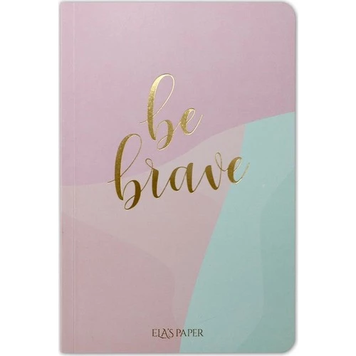 Ela's Paper Pastel Be Brave Notes Çizgili Defter ürün görseli 1